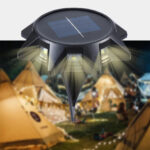 ⁦عرض ثلاث حبات كشاف طاقة شمسية للحدائق⁩ - الصورة ⁦3⁩