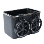 ⁦صندوق تخزين مسند ذراع السيارة +صينية مقعد سيارة قابلة للطي⁩ - الصورة ⁦7⁩