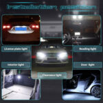 ⁦مصباح لسقف السيارة باضاءة LED بيضاء⁩ - الصورة ⁦6⁩